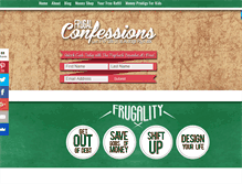 Tablet Screenshot of frugalconfessions.com